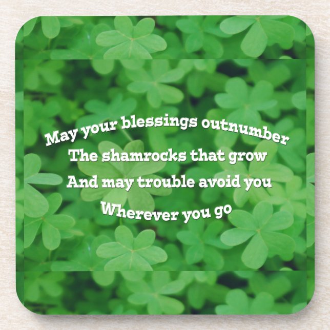 Irish Blessing Coaster (Front)