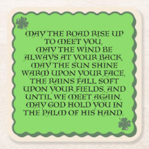 Irish Blessing Drink Coasters