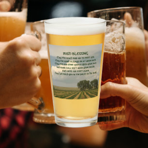 Irish Blessing Farmland Landscape Glass