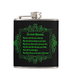 Irish Blessing Flask