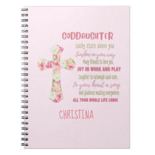 Irish Blessing For GODDAUGHTER - Personalised Gift Notebook