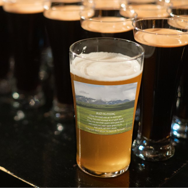 Irish Blessing Green Valley Landscape Glass (In Situ)