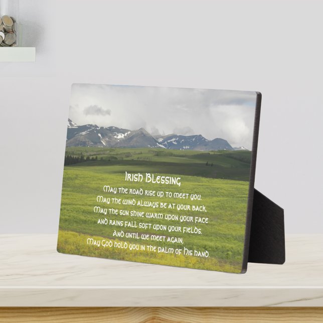 Irish Blessing Green Valley Landscape Plaque (In Situ)