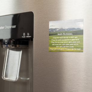 Irish Blessing Green Valley Magnetic Card