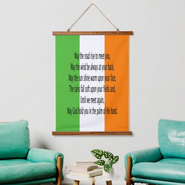 Irish Blessing Hanging Tapestry (Living Room)