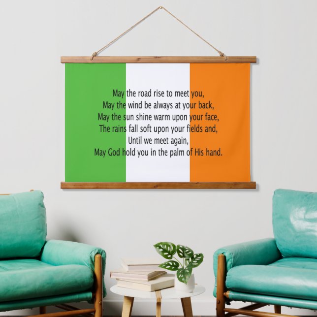 Irish Blessing Hanging Tapestry (Living Room)