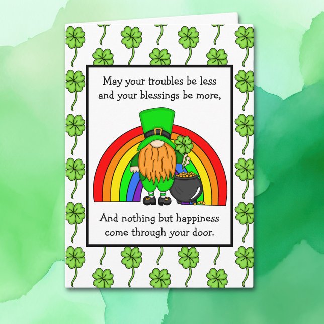 Irish Blessing | Happy St Patrick's Day  | Gnome C Card (Creator Uploaded)