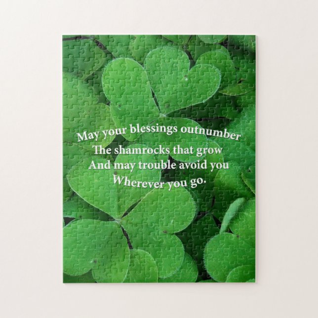 Irish Blessing Jigsaw Puzzle (Vertical)