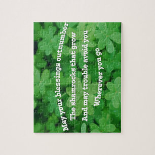 Irish Blessing Jigsaw Puzzle
