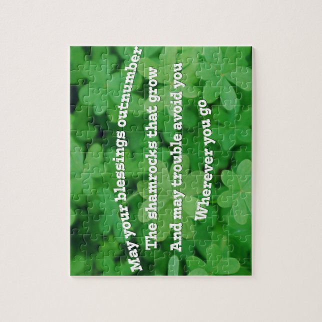 Irish Blessing Jigsaw Puzzle (Vertical)