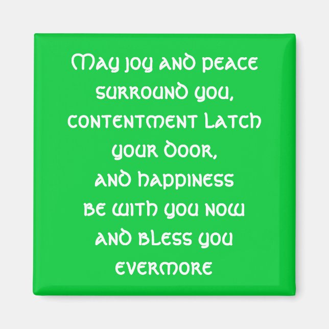 Irish Blessing Magnet (Front)