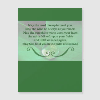Irish Blessing Magnetic Postcard