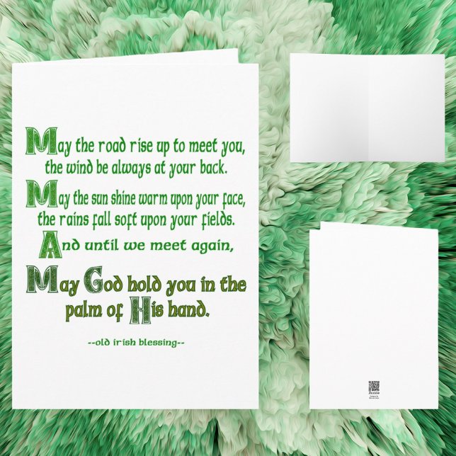 Irish Blessing May the Road Rise to Meet You Card (Creator Uploaded)