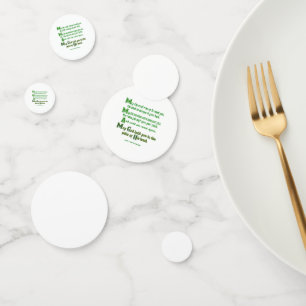 Irish Blessing May the Road Rise to Meet You Confetti