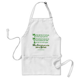 Irish Blessing May the Road Rise to Meet You Standard Apron