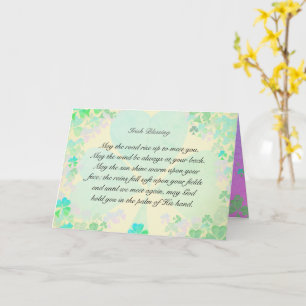 Irish Blessing "May the road rise up to meet you" Card