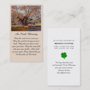 Irish Blessing Memorial Sympathy Card