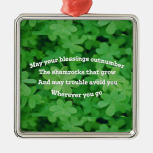 Irish Blessing Metal Ornament