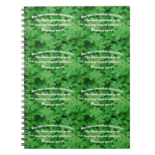 Irish Blessing Notebook