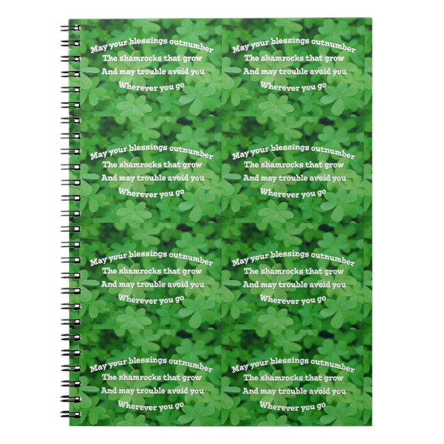 Irish Blessing Notebook (Front)