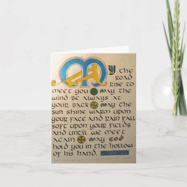 IRISH BLESSING NOTECARD (Front)