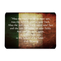 Irish Blessing on Distressed Flag Greeting Card