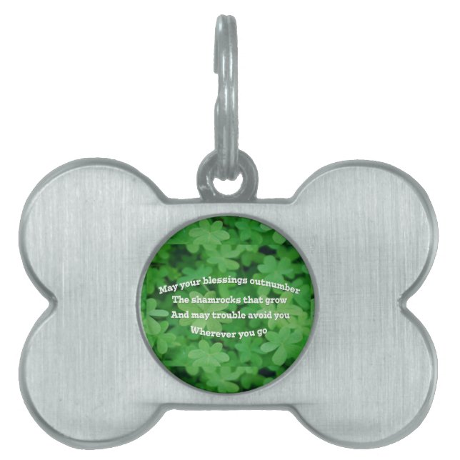 Irish Blessing Pet ID Tag (Front)