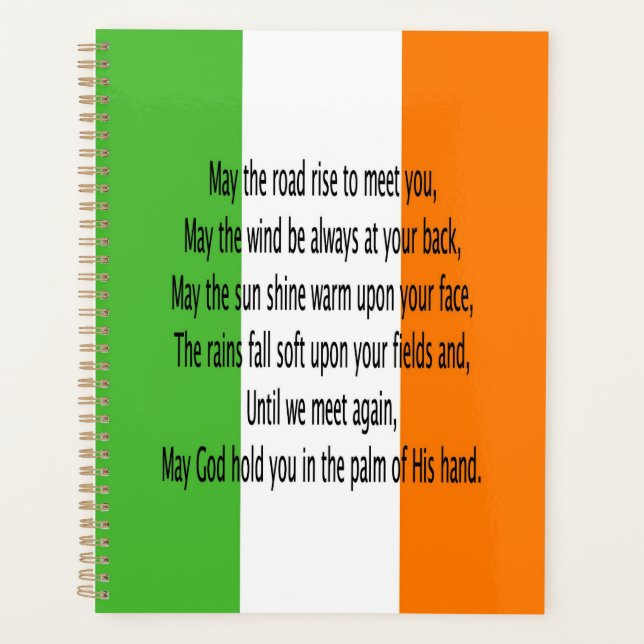 Irish Blessing Planner (Front)
