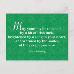 Irish Blessing Postcard