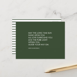 Irish Blessing Postcard