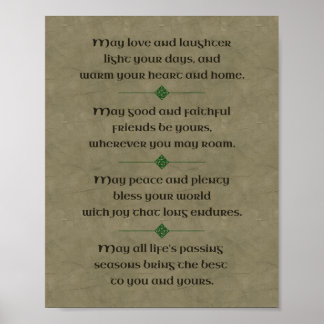 Irish Blessing Poster