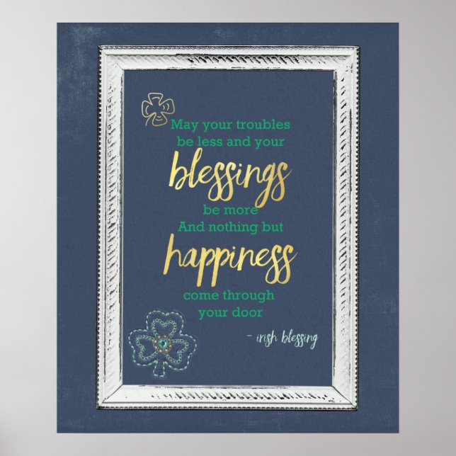 Irish Blessing Poster (Front)