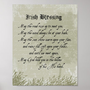 Irish Blessing Poster