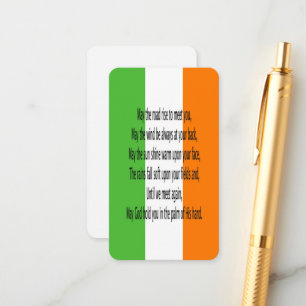 Irish Blessing Prayer Enclosure Card