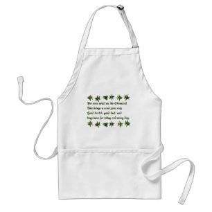 Irish Blessing Shamrock2 Standard Apron