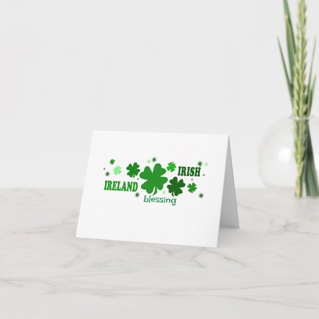 Irish Blessing St. Patrick's Day Card (Front)