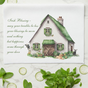 Irish Blessing St. Patrick's Day Tea Towel
