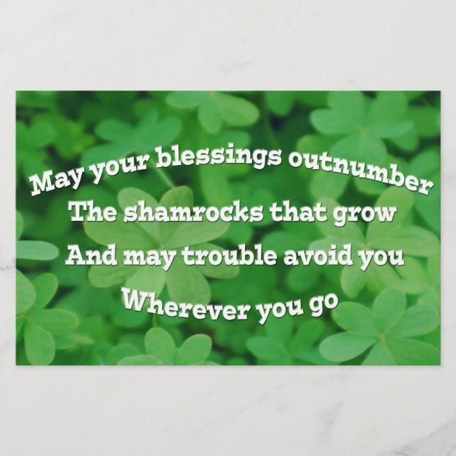 Irish Blessing Stationery (Front)