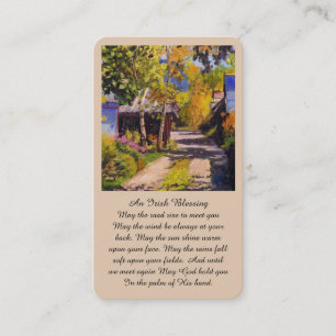 Irish Blessing Sympathy Memorial Prayer Card