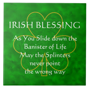 Irish Blessing - the Banister of Life Tile