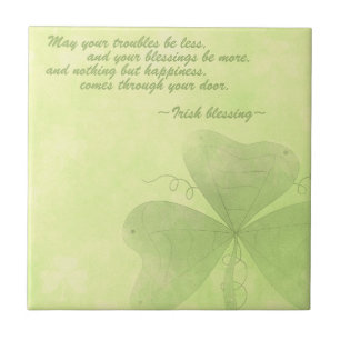 Irish blessing tile