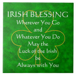Irish Blessing - "Wherever You Go" Tile