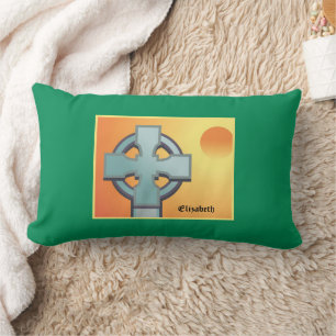 Irish Blessings Cross Personalised Lumbar Cushion