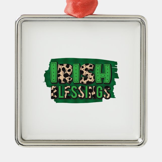 Irish Blessings Metal Ornament (Front)