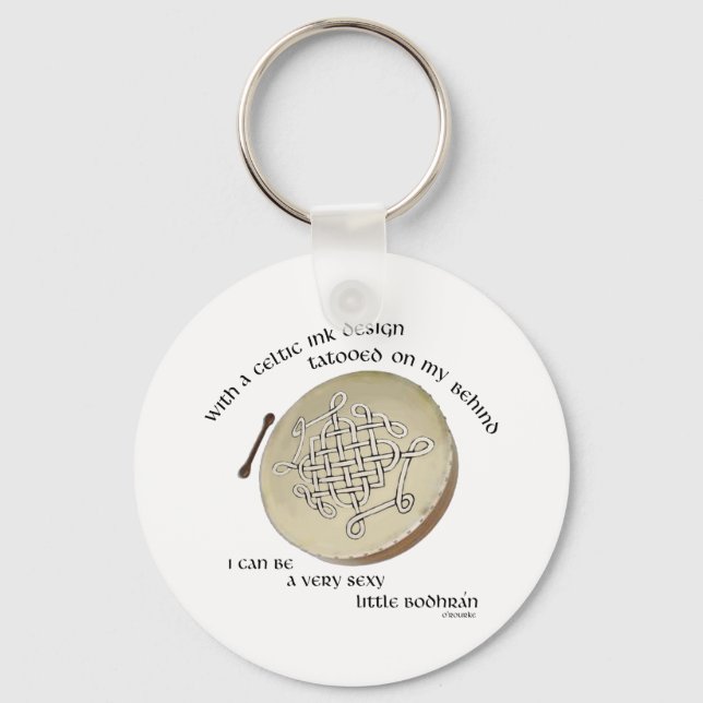 Irish Bodhran - Irish Step Dance Key Ring (Front)