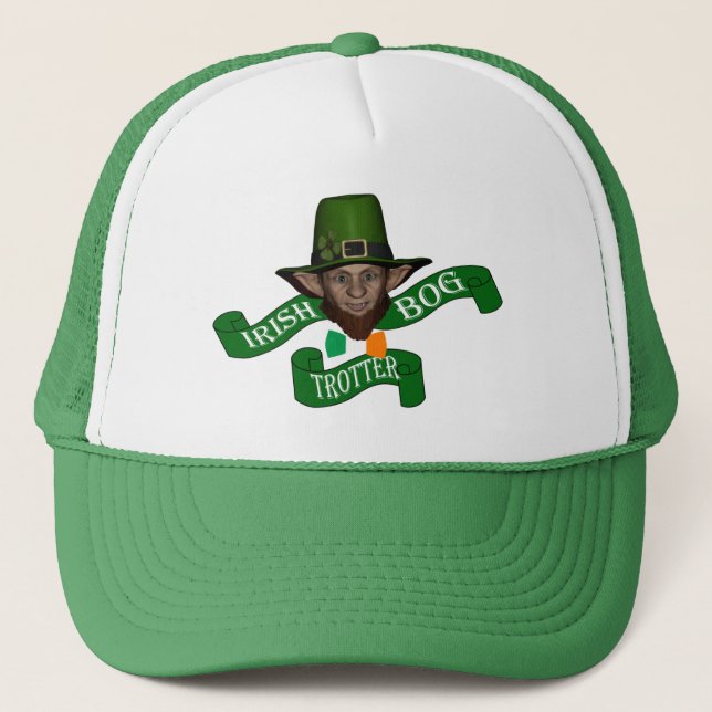 Irish bog trotter St Patrick's day Trucker Hat (Front)