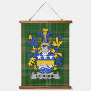 Irish Borough Coat of Arms Family Crest Hanging Tapestry