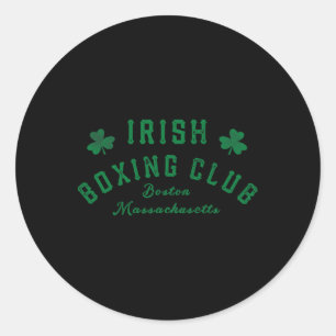 Irish Boxing Club - Boston Machusetts 2 Classic Round Sticker