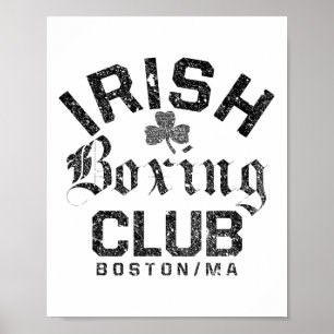 Irish Boxing Club - Boston Machusetts  Poster