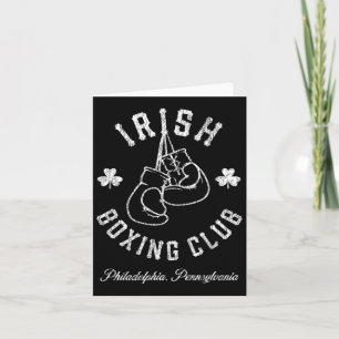 Irish Boxing Club - Boxing Gloves Philadelphia  Card